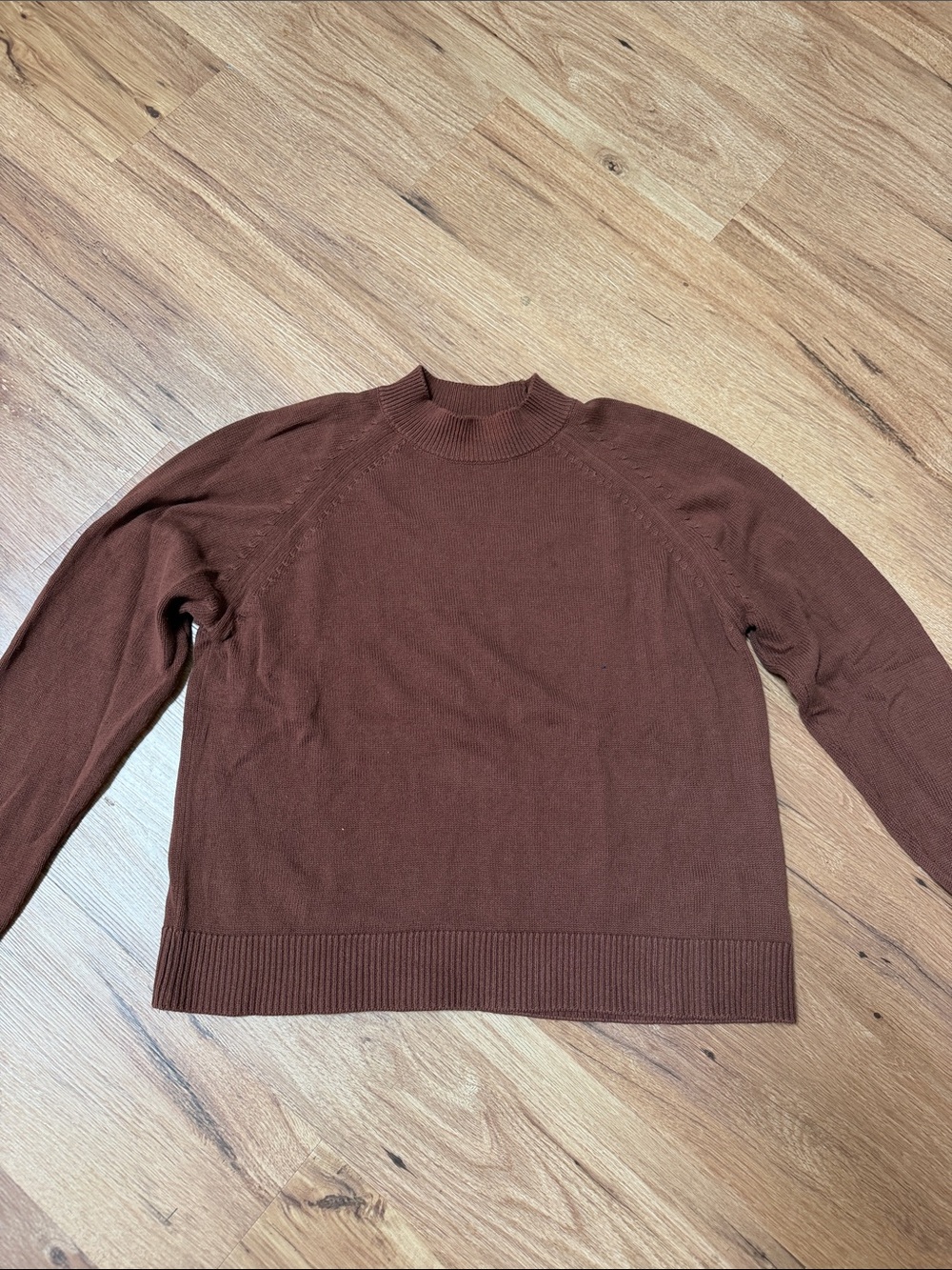 Quince Brown Crewneck Sweater, size M